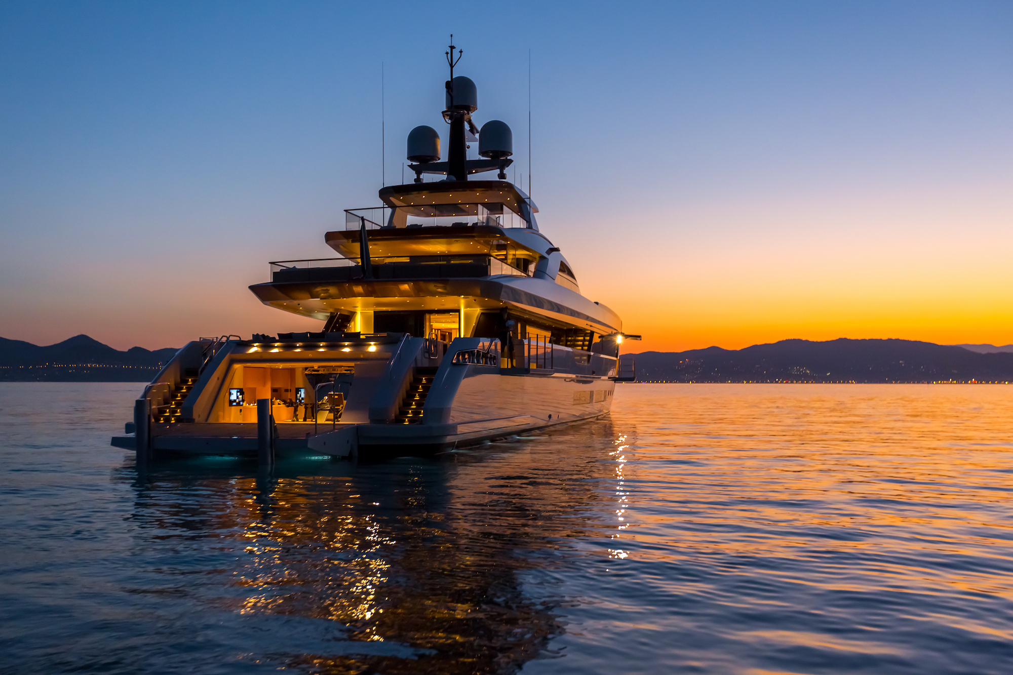 Sunset Luxury Yacht